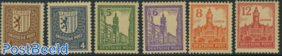 West-Sachsen, Definitives 6v without WM
