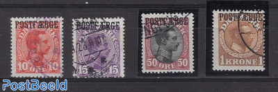 POSTFAERGE Overprints 4v