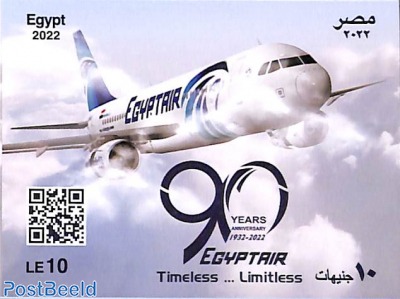 90 years Egyptair s/s