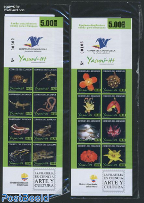 Flowers & reptiles 16v (2 booklets) s-a