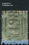 1Sh, Yellowgreen, Queen Victoria