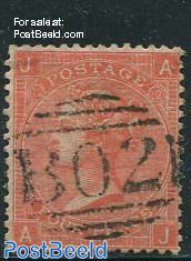 4p Orangered, Queen Victoria