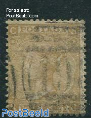 9p Yellowbrown, Queen Victoria