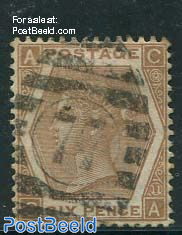 6p Orangebrown, Queen Victoria