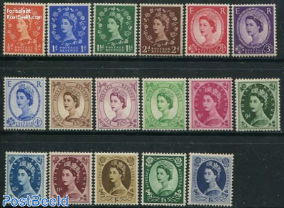 Definitives 17v (WM ER with round top crown)