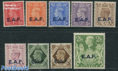E.A.F. Overprints 9v (East African Forces)