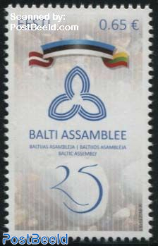 Baltic Assembly 1v, Joint Issue Latvia, Lithuania