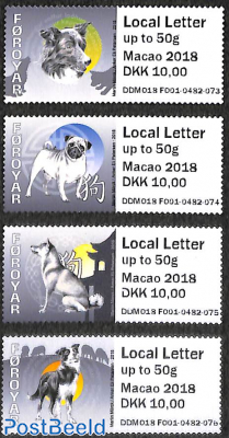 Automat stamps, dogs 4v s-a