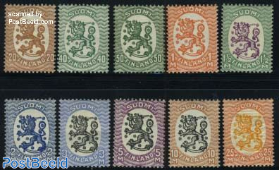 Definitives, coat of arms 10v