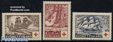 Red Cross, ships 3v
