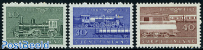 Railways centenary 3v