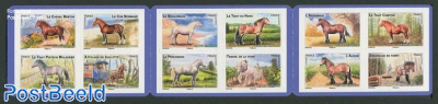 Horses 12v s-a in booklet