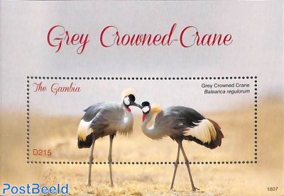 Grey crowned Crane s/s