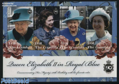 Queen Elizabeth 90th Birthday 4v m/s