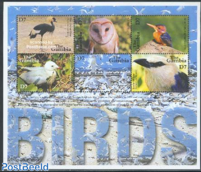 Birds 5v m/s /Black crowned crane