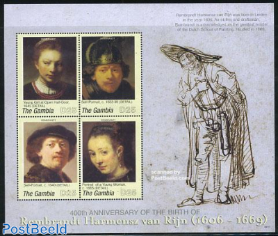 Rembrandt paintings 4v m/s