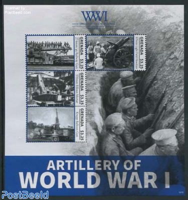 Artillery of World War I 4v m/s