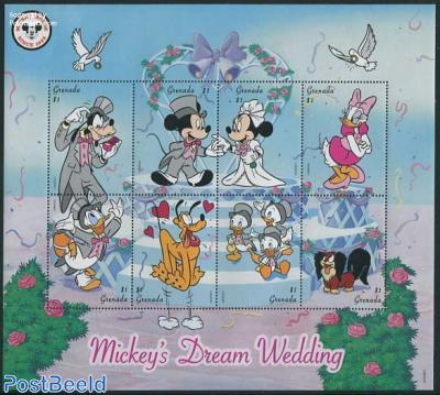 Mickey & Minnie wedding 8v m/s