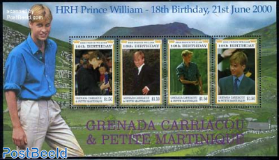 Prince William 18th birthday 4v m/s