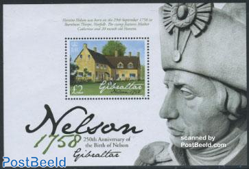 Horatio Nelson 250th birth anniversary s/s