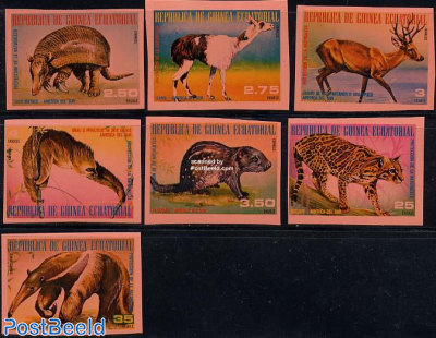 South American animals 7v imperforated