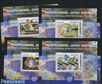 50 Years Europa stamps 4 s/s