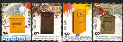 190 years Hellenic Post 4v