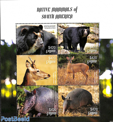 Mammals of South America 6v m/s