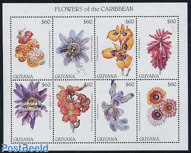 Carribbean flowers 8v m/s