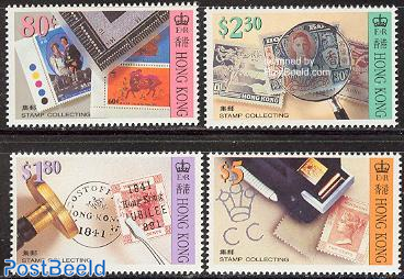 Stamp collecting 4v