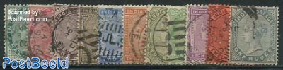 Definitives, Queen Victoria 11v