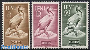 Stamp Day, birds 3v