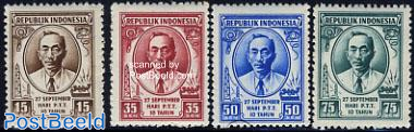 10 years Indonesian post 4v