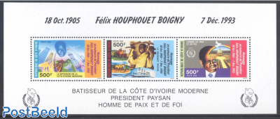 Death anniversary of Felix Houphouet-Boigny S/S