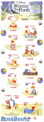 Wishing stamps, Disney Winnie the Pooh 10v m/s
