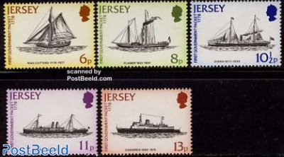 Postal boats 5v