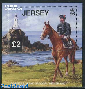 Famous racehorse, Corbiere, Grand National Winner and Jersey Lighthouse s/s
