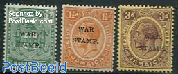 War Stamp overprints (small) 3v