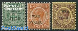 War Stamp overprints (large) 3v