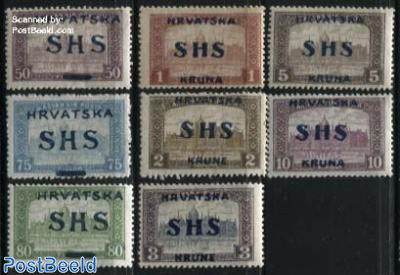 SHS Overprints 8v