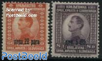 Definitives overprinted 2v