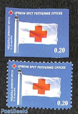 Red cross 2v (perforated & imperforated)