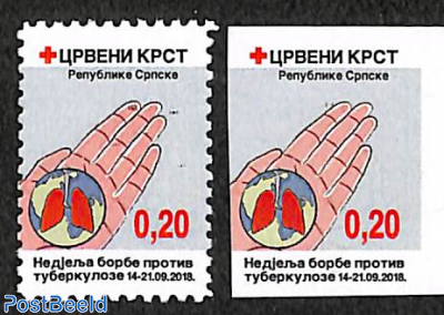 Welfare stamps, TBC 2v (perforated & imperforated)
