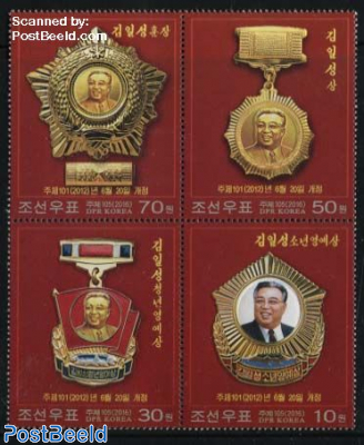 104th Birthday Kim Il Sung 4v [+]