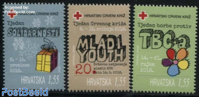 Red Cross Stamps 3v