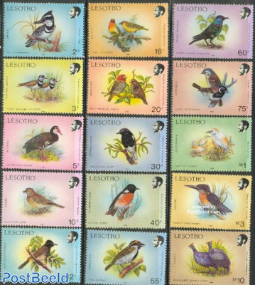 Definitives, birds 15v