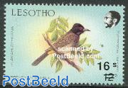 Bird overprint 1v