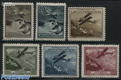 Airmail definitives 6v