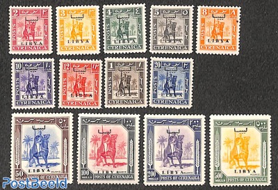 Definitives, overprints 13v