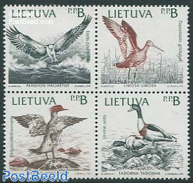 Birds 4v, joint issue Latvia, Estland, Sweden